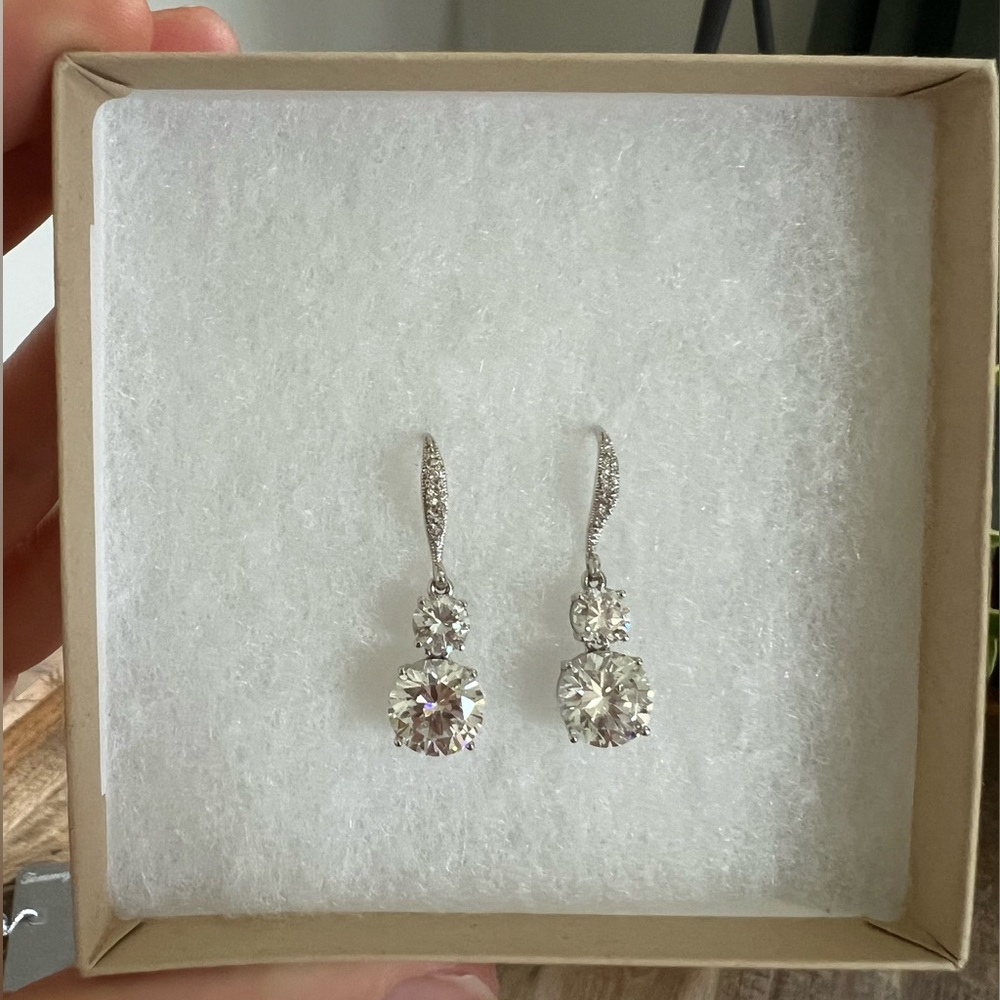 Elegant Silver Drop Earrings